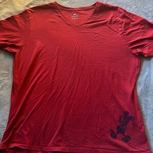 Disney Parks Mickey red v-neck